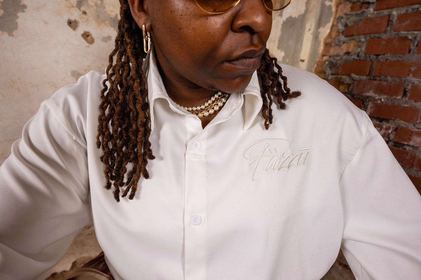 Boxy White Button Down